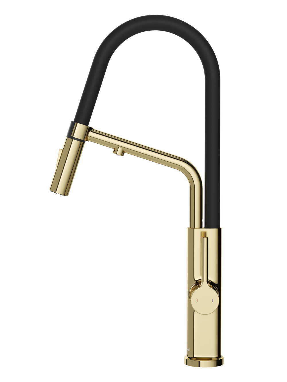 Смеситель для кухни Domaci Римини D569174CG с гибким изливом, золото
