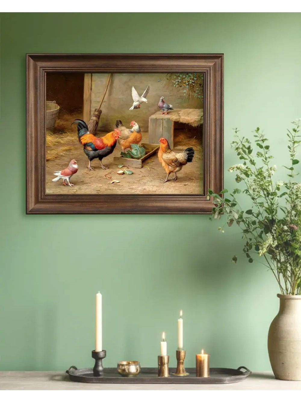 Картина интерьерная на холсте в раме 25*31 см