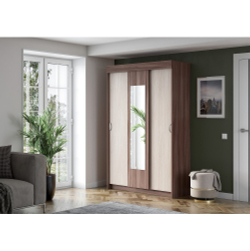 Шкаф-купе Бассо, ясень шимо темный/ясень шимо светлый