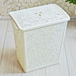 Корзина для белья 35л Fiori, белое облако