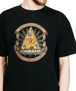 Футболка Hardlunch оверсайз Pizza eye черная