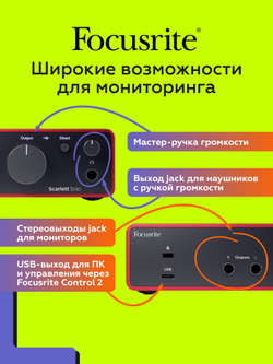 Комплект Focusrite Scarlett Solo Studio 4th Gen