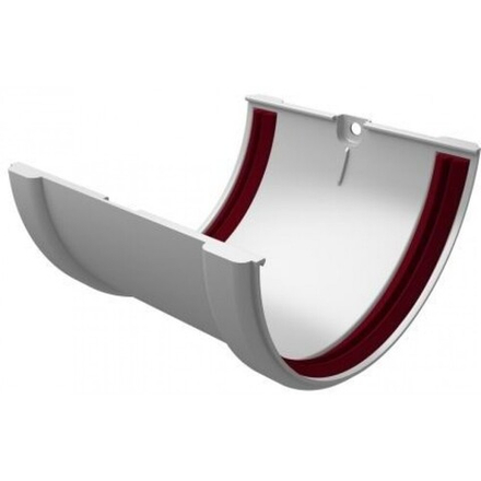 Соединитель желобов ПВХ Grand Line Стандарт, белый