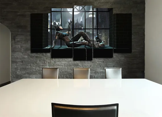 Модульная картина "Женщина кошка"