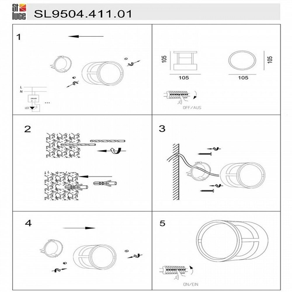 Накладной светильник ST-Luce Alceno SL9504.411.01