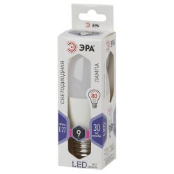 Лампа светодиодная ЭРА STD LED B35-9W-860-E27 9Вт свеча холодный дневной свeт Е27 | Лампы cветодиодные Свеча (B/C)