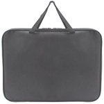 Папка офисная А4 цветная ЛАЙТ, ткань, 350*275*20 серая (Пчелка)