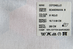 Рогожка Cotonelo Scandinavia (Котонело Скандинавия) B 01 rojo