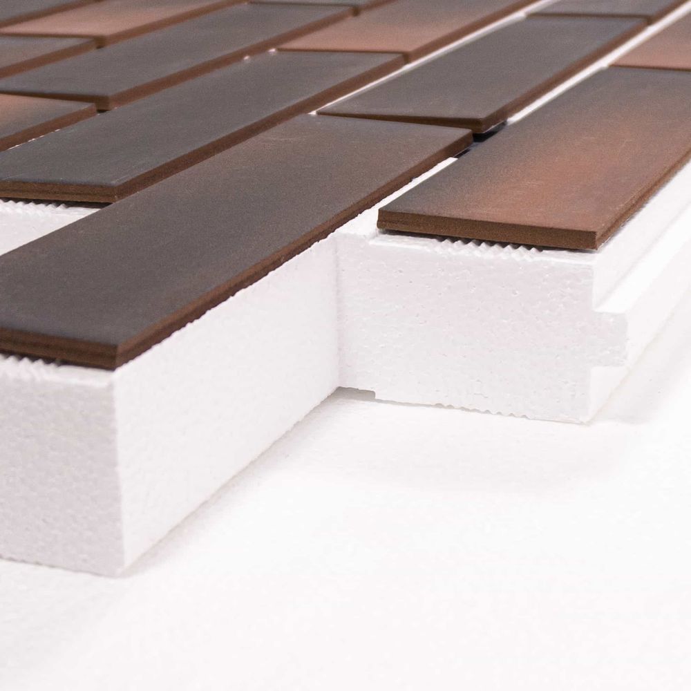 Клинкерная термопанель ППС Beryoza Ceramica Arta Терракотовый 1020х455 мм