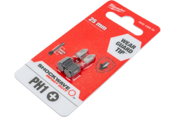 Бита Milwaukee SHOCKWAVE PH1 25мм 2шт