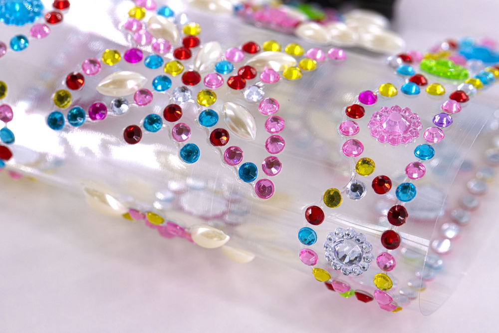 Наклейки-стразы Alingar, акриловые, "Бабочки с узорами", пакет с европодвесом