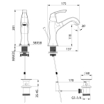 Смеситель Lemark Nubira LM6206ORB для раковины