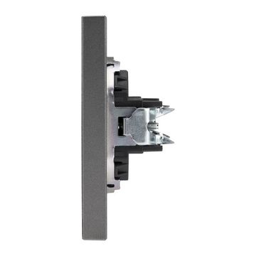 Заглушка STRONG декоративная с суппортом графит KRANZ