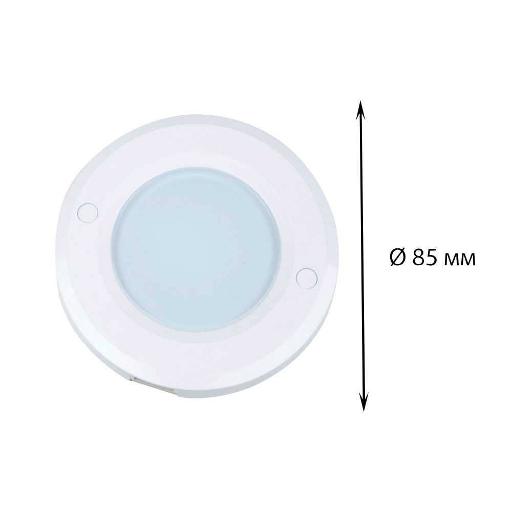 ULM-F40-6W-4200K-DIM SENSOR IP20 WHITE Светильник светодиодный накладной. ультратонкий с бесконтактным выключателем. диммер. набор из 3-х шт. Круглый. D85х6.5мм. 255Lm. Белый. ТМ Uniel