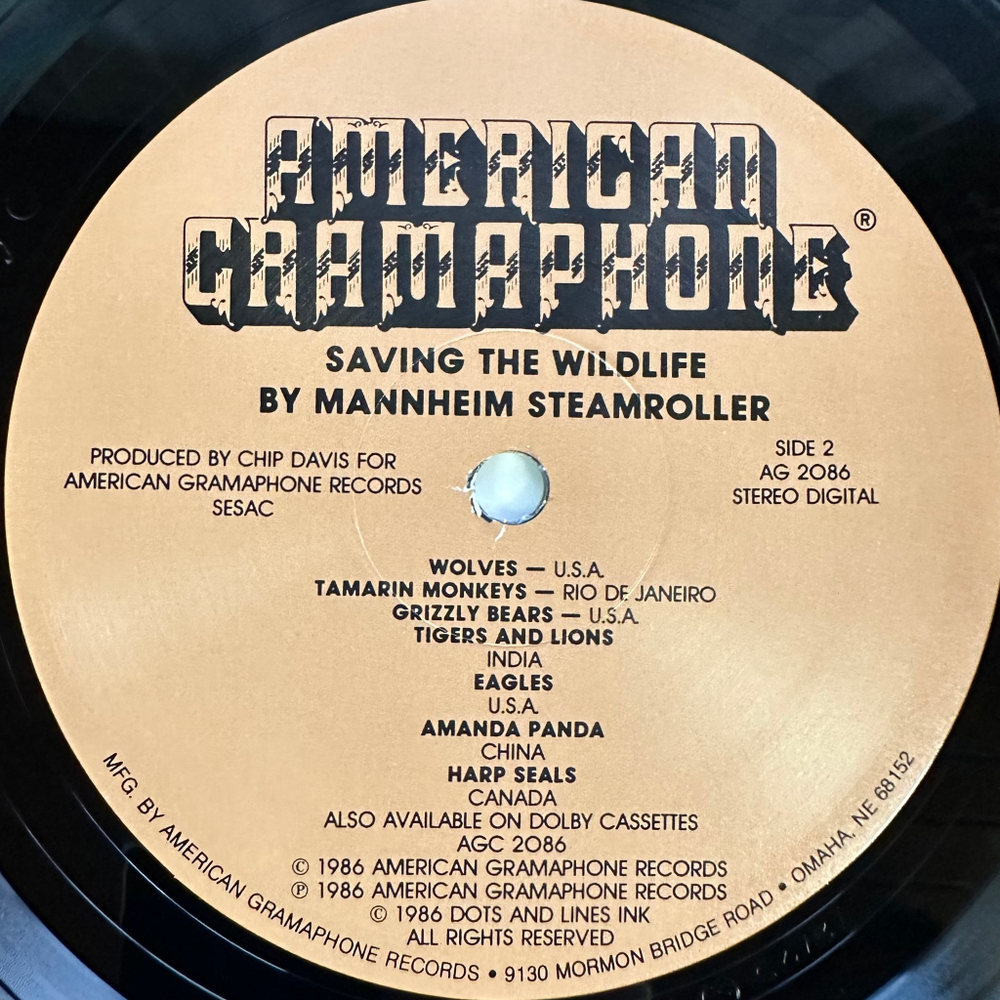 Mannheim Steamroller ‎– Saving The Wildlife (США 1986г.)