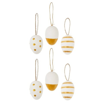GAEM Набор из 6-ти изделий декоративных подвесных "Яйцо" (4*6), L14 W12 H5 см