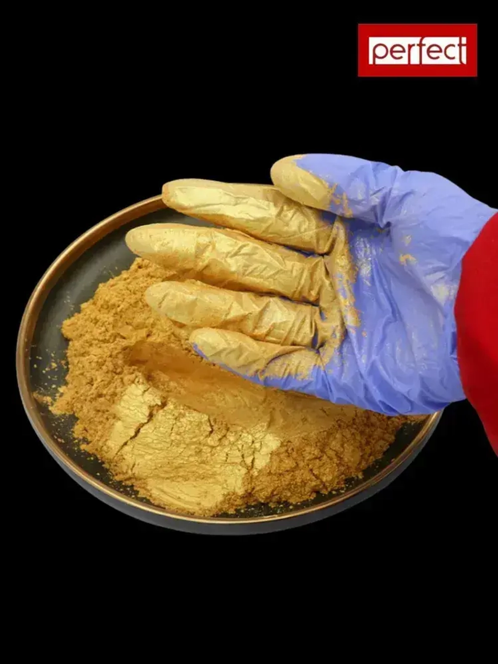 Perfectmix Функциональная добавка к ЛКМ Пигмент перламутровый, цвет золото, 50 грамм