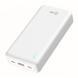 Внешний аккумулятор Мобильный аккумулятор Cactus CS-PBFSEA-20000 20000mAh 4.5A USB-A / 2xUSB-C белый
