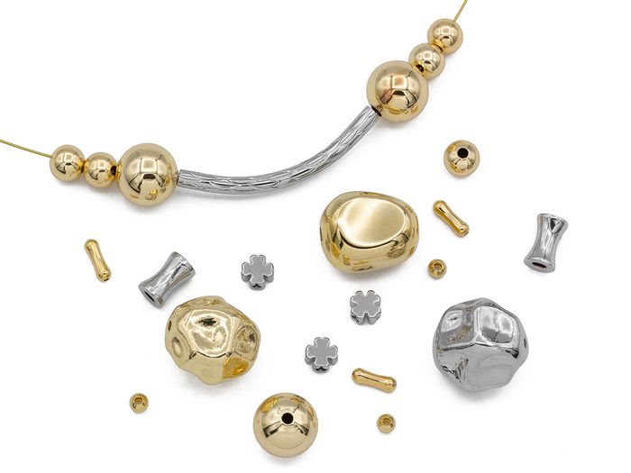 Металлические бусины, спейсеры