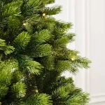 Елка с гирляндой встроенной «La Manche» (Литая хвоя) 210 см / 2,1 м