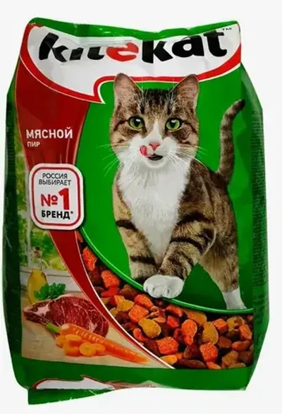 Корм д/кошек KITEKAT сухой полнорационный Мясной пир (Россия) 15кг
