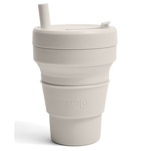 Стакан складной силиконовый Stojo Biggie Oat, 16 oz / 470 мл