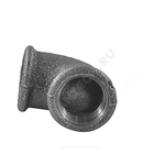 Угольник проходной чугун Ду 25 (1") ВР/ВР Fittex