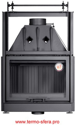 Каминная топка Экокамин Альфа 800 K с контргрузом