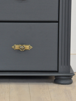 Комод, 91х42х125, Susanna, с ящиками для одежды, витрина, из массива дерева, MAKOSA