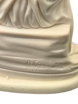 Мраморная статуэтка "Пьета": Мария и Иисус A. Giannelli