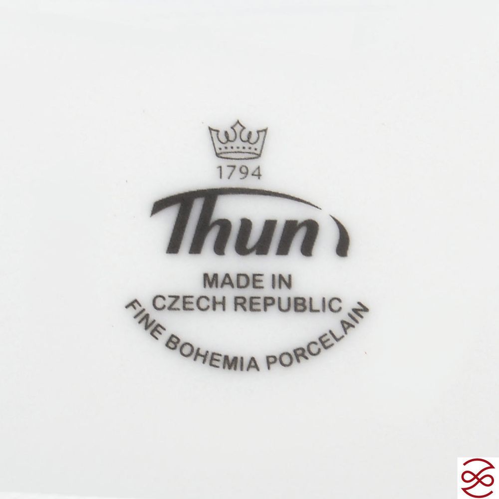 Набор салатников Thun Кристина черная лилия 19 см(6 шт)
