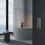 Розетка с заземлением и шторками (графит акрил)