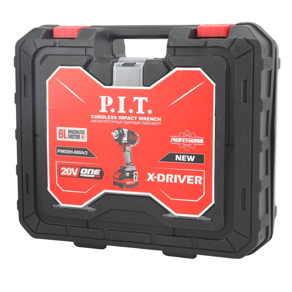 АКЦИЯ! Гайковерт IMPACT аккум. бесщеточный P.I.T. PIW20H-600A /2
