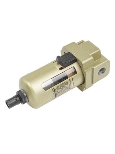 Фильтр воздушный для пневмосистем 1/4''(10Мк, 1500 л/мин, 0-10bar,раб. температура 5°-60°) RockForce##Rock FORCE RF-AF3000-02