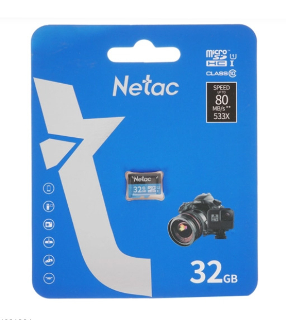 Карта памяти Netac P500 MicroSDHC 32Gb