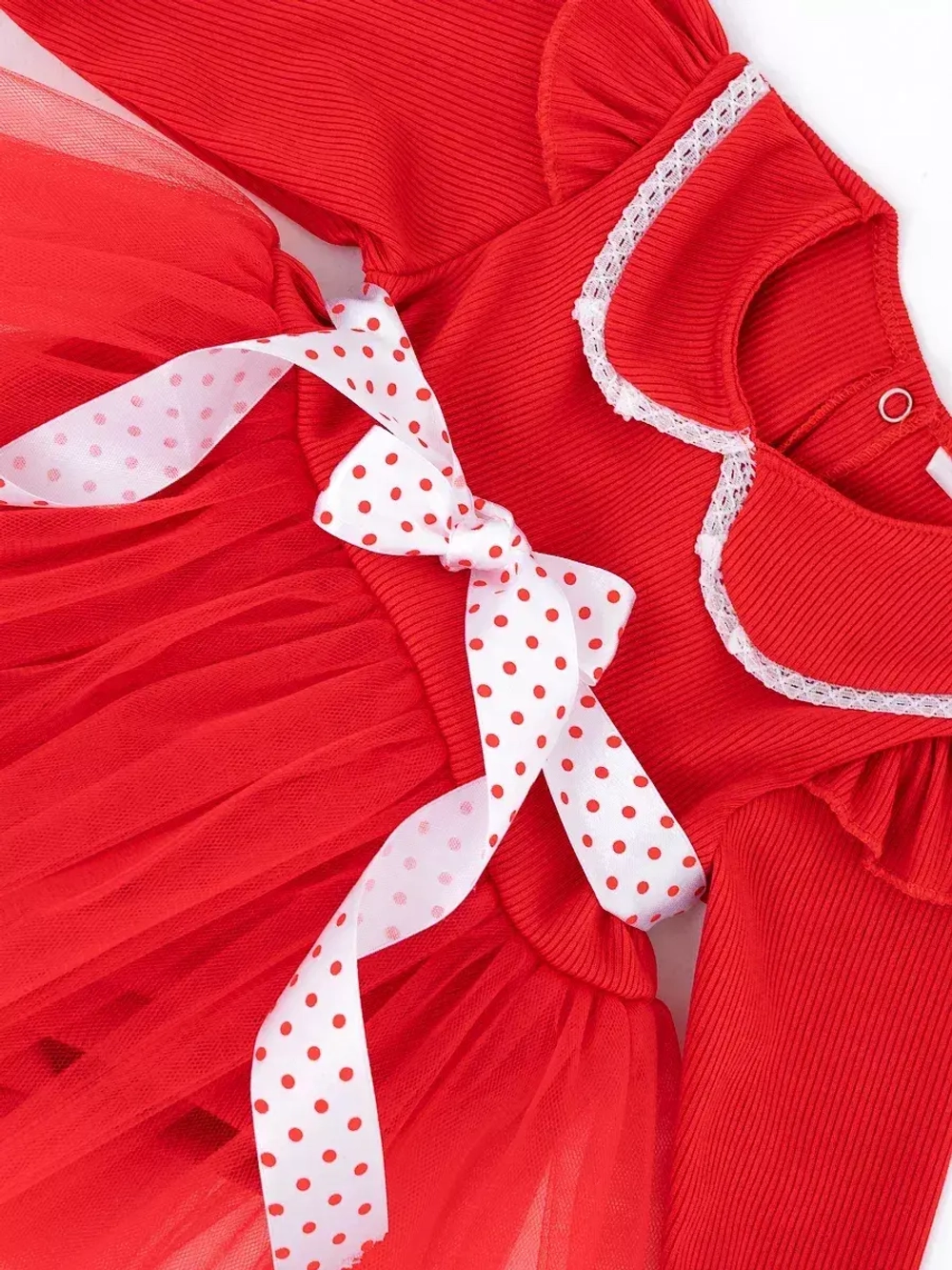 Платье-боди для новорожденной