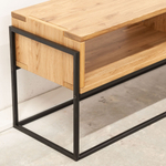 Тумба под телевизор 120 напольная из дикого дуба