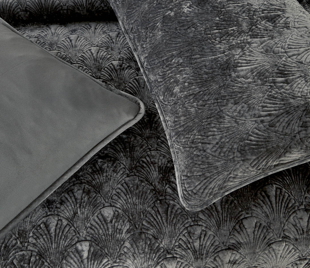 Покрывало 240x260 Sofi De MarkO Розалин темно-серое