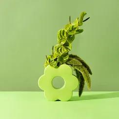 Ваза для цветов daisy, 20 см, зеленая