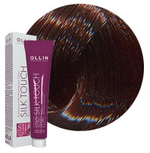 OLLIN SILK TOUCH 5/7 светлый шатен коричневый 60мл Безаммиачный стойкий краситель для волос