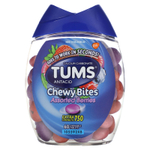 Tums, антацид, жевательные таблетки, ассорти ягод, 750 мг, 60 жевательных таблеток