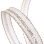 Лента для декорирования «Млечный путь» 1,5 см, 2,7 м, Белый