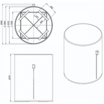 Емкость пищевая ЭкоПром T с утеплением и поддоном 5000 л. вертикальная (186x186x240см;синий) - арт.555734