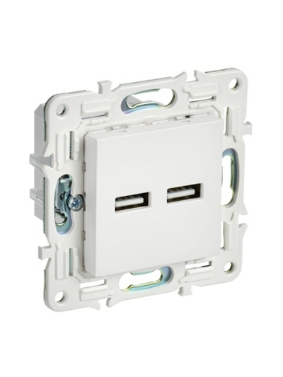 Розетка USB A+A 3.1А SKANDY SK-R15W арктич. бел. IEK SK-U21-D31-K01