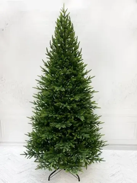 Искусственная ель Королевская стройная зеленая 185 см., 100% литая, TDL (70027)