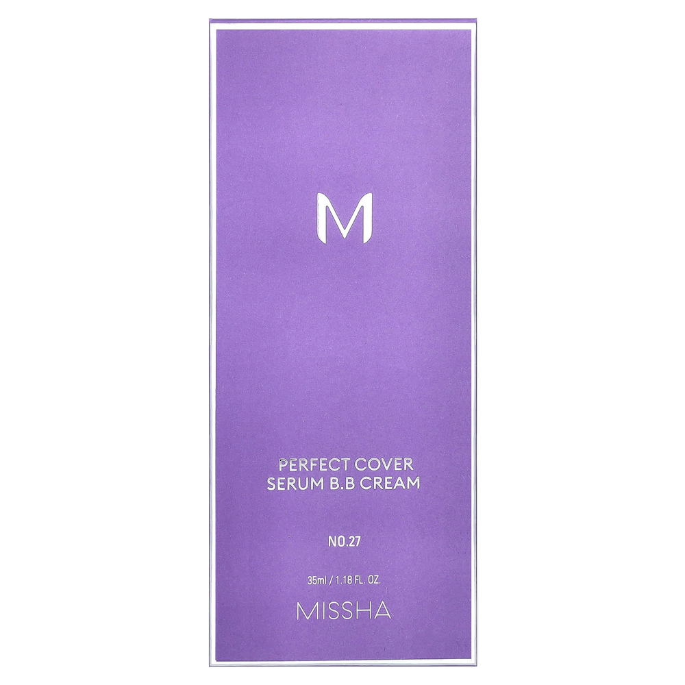 Missha, BB-крем Perfect Cover Serum, № 27 (медово-бежевый), 35 мл (1,18 жидк. Унции)