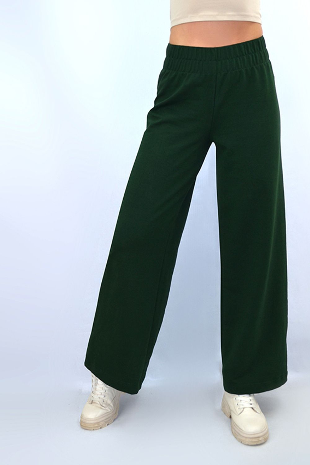 С-518 Брюки-палаццо женские из футера