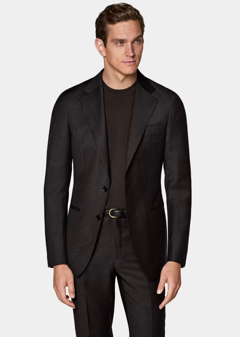 Мужской костюм двойка (коричневый) Б59