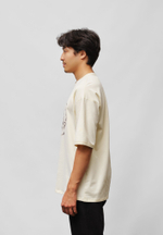 Футболка оверсайз SHANYRAQ CREAM WHITE