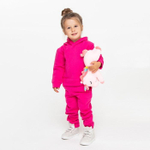 Комплект д/девочки (толстовка, брюки) НАЧЁС, цвет фуксия, р. 128. 9037684